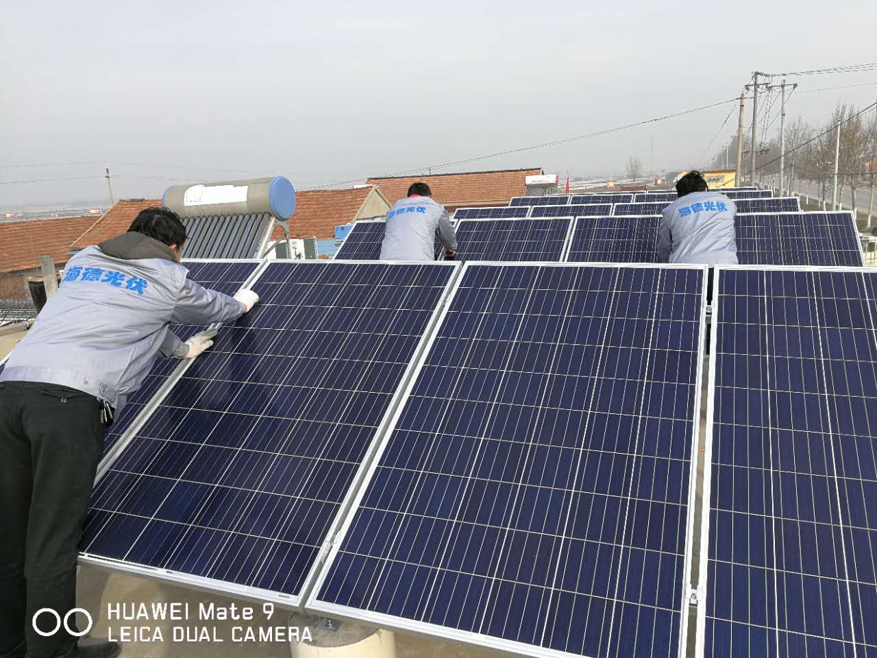 海德光伏平屋顶户用光伏发电项目示例